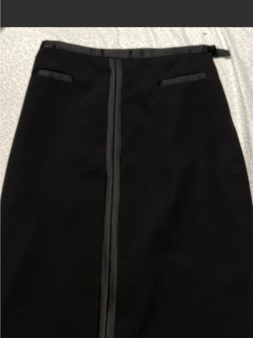 Vintage early 90’s Joseph Ribkoff Black Pencil Skirt full zipper adjustable slit